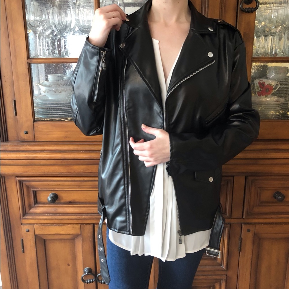 Like New black moto jacket